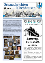 Ortsnachrichten Kirchhausen Nr. 1/2 vom 08.01.2026