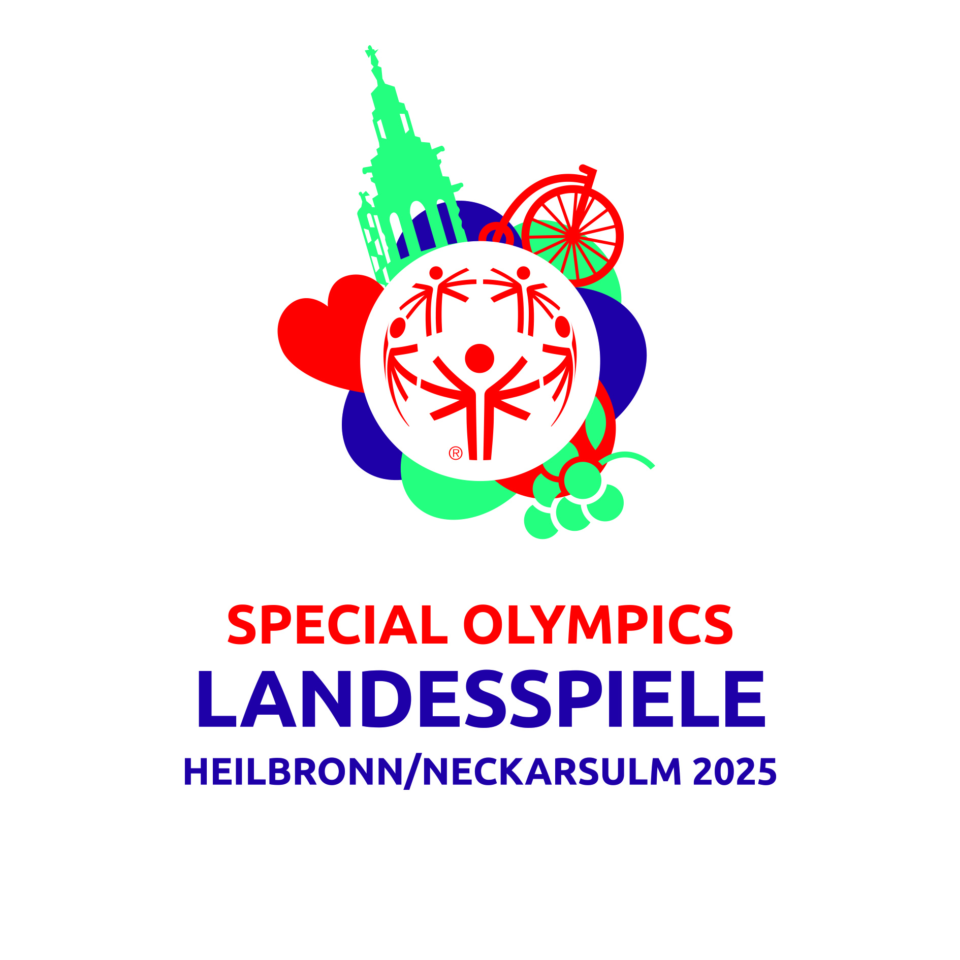 Man sieht das Logo der Special Olympics Landesspiele Heilbronn/Neckarsulm 2025