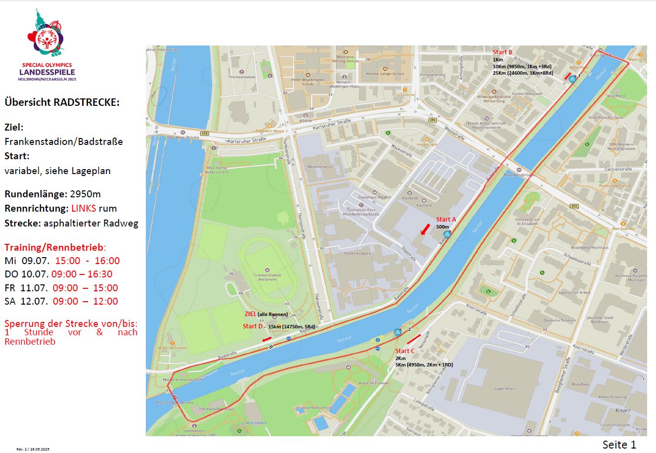 Hier sieht man den Streckenplan