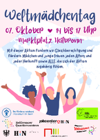 Aktonstag zum Welmädchentag am 07. Oktober 2026 von 14 Uhr bis 17 Uhr