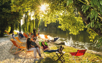 Sandstrand am Alten Neckar in Heilbronn