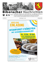 Biberacher Nachrichten Nr. 25 vom 18.06.2026