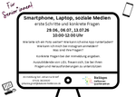 Smartphone, Laptop, soziale Medien - erste Schritte und konkrete Fragen