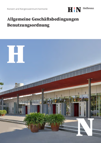 Benutzungsordnung für das Konzert- und Kongresszentrum Harmonie