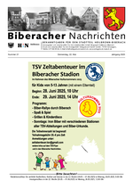 Biberacher Nachrichten Nr. 21 vom 22.05.2025