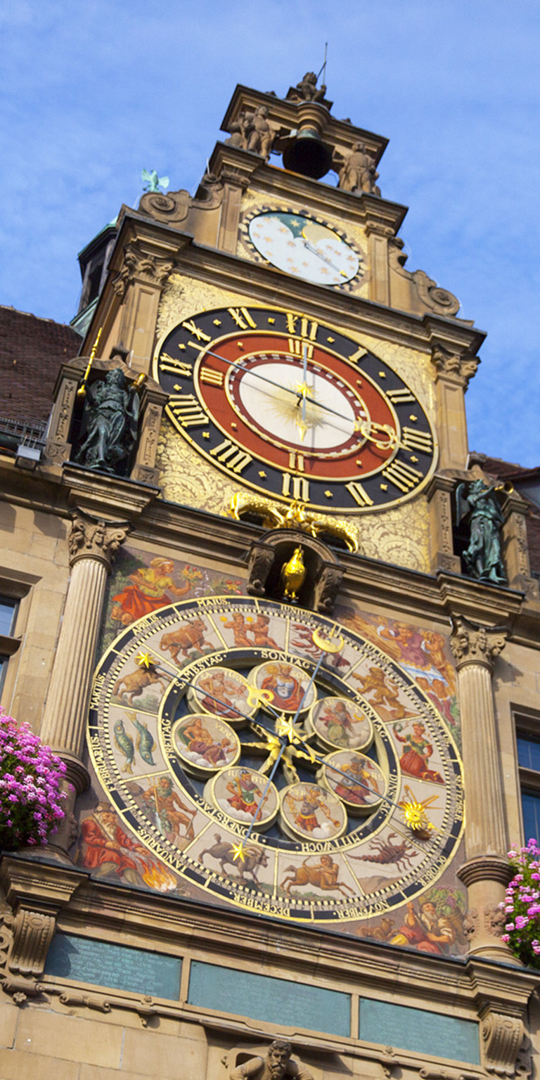 Astronomische Kunstuhr am Heilbronner Rathaus