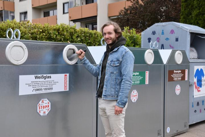 Überall im Heilbronner Stadtgebiet haben die Entsorgungsbetriebe neue Altglascontainer aufgestellt.