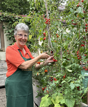 Beate Stegen im "Garten Eden" der Stadt Heilbronn (Foto: Stadt Heilbronn)