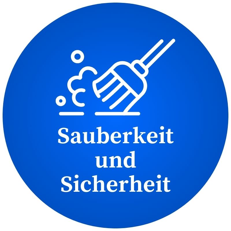 Icon Sicherheit und Sauberkeit